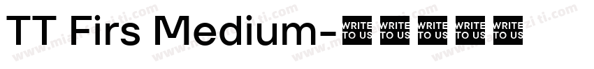 TT Firs Medium字体转换